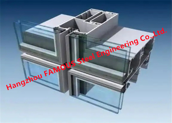 Chine Modulaire isolé stratifié a transformé en unités le revêtement en verre du mur rideau PVDF de façade fournisseur