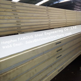 Chine La pièce de réfrigérateur de polystyrène lambrisse la densité 42kg avec de l'acier de couleur/plaque d'acier inoxydable externes fournisseur