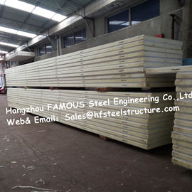 Chine Le plancher/plafond 50mm 75mm a isolé des panneaux de mur de congélateur de panneau de chambre froide fournisseur