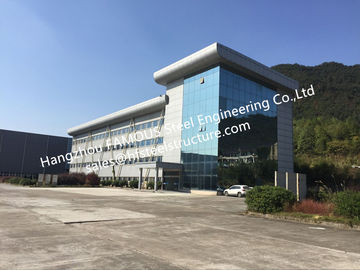 Chine Ensemble industriel de construction Pré-machiné moderne d'immeuble de bureaux de structure métallique assemblé fournisseur