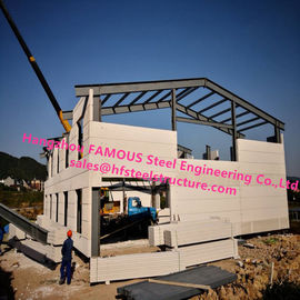 Chine Bâtiments préfabriqués en métal de Chambre de villa en acier préfabriquée de lumière avec le cadre soudé fournisseur
