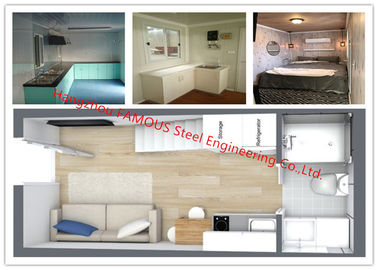 Chine Construction de logements modulaire préfabriquée de décoration de luxe avec la salle de bains/cuisine/lavabo/chambre à coucher fournisseur