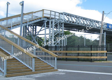 Chine Pont en acier piétonnier préfabriqué guidé de Skywalk de structure de ponts de Bailey de ville fournisseur