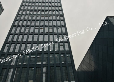 Chine Double bas le bâton vitré de revêtement d'E par film argenté a construit les immeubles de bureaux en verre de mur rideau de façade de système fournisseur