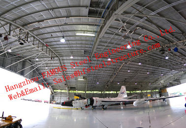 Chine Imperméabilisez le hangar préfabriqué isolé d'avions de structure métallique pour l'utilisation privée fournisseur