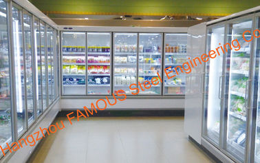 Chine Porte en verre de cadre étroit d'alliage d'aluminium pour la chambre froide de coffret d'étalage fournisseur