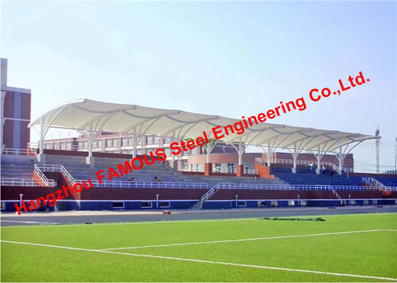 Chine Construction structurelle de stades de sports de membrane à haute résistance du tissu PVDF fournisseur