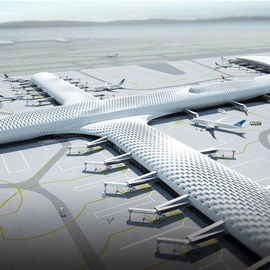 Chine Structures faites sur commande de tissu et bâtiments légers en acier de hangar de terminaux et d'avions d'aéroport fournisseur