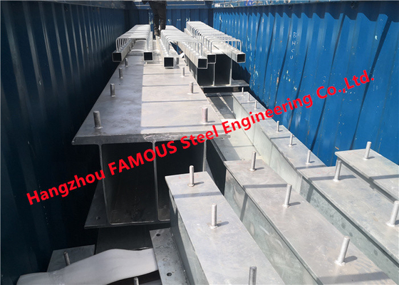 Chine 560 tonnes ont galvanisé des membres de structure métallique pour le pont exporté fournisseur