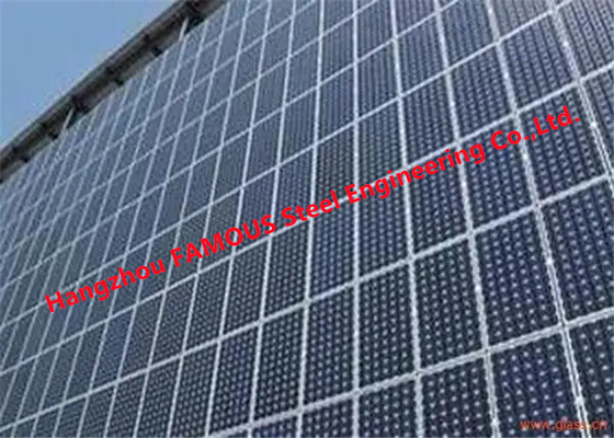 Chine Système en verre actionné solaire photovoltaïque de modules de bâtiment de mur rideau fournisseur