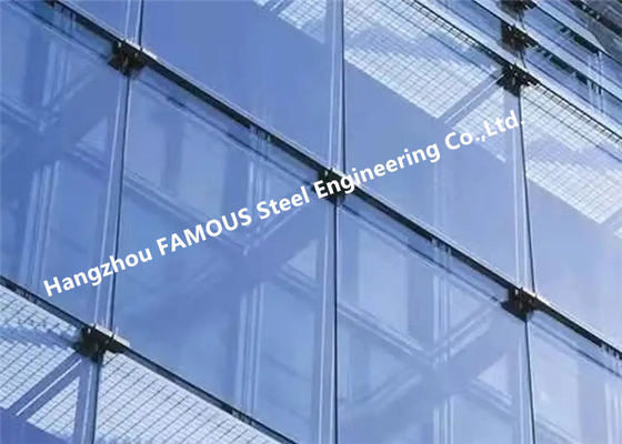Chine Installation facile en verre de mur rideau de double couche d'isolation thermique fournisseur