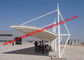 Couverture structurelle incurvée de toit de tissu de Tention PVDF de stationnement de voiture de membrane de tension certifiée par norme de l'Europe fournisseur