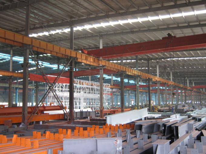 Bâtiments en acier industriels préfabriqués, bâtiments structurels en acier d'envergure simple pour l'entrepôt 0