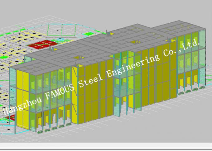 Conceptions techniques architecturales et structurelles, bâtiment de haut niveau de structure métallique de bureau 0