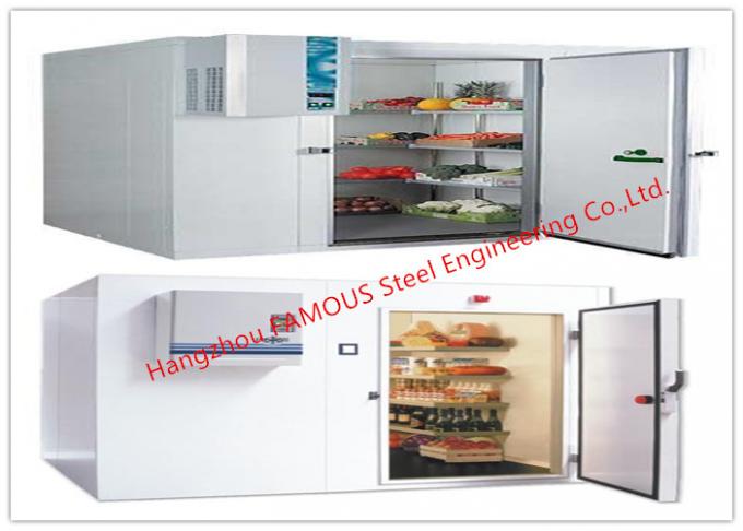 Petit panneau de chambre froide de cuisine avec la chambre froide de stockage de nourriture d'unité de réfrigération pour l'usage de restaurant 0