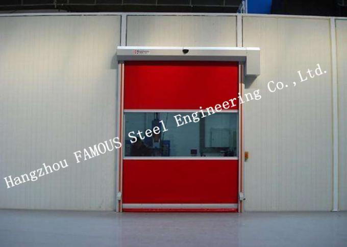Portes industrielles transparentes s'ouvrantes verticalement de garage avec les portes flexibles de volet de rideau 0