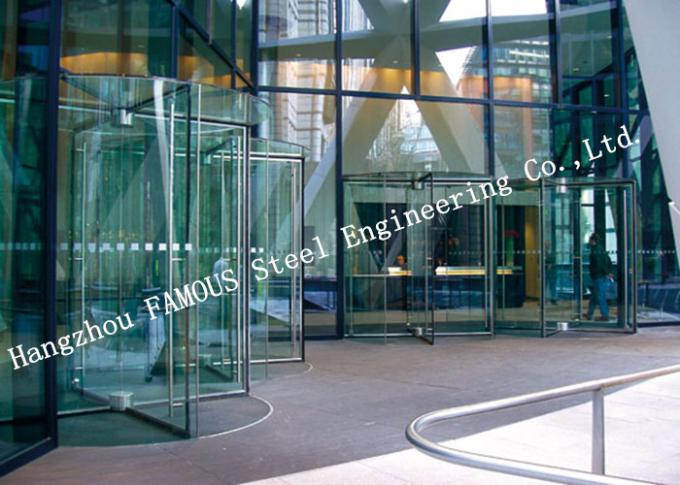 Portes en verre électriques modernes de façade de Revoling pour l'hôtel ou le lobby de centre commercial 0
