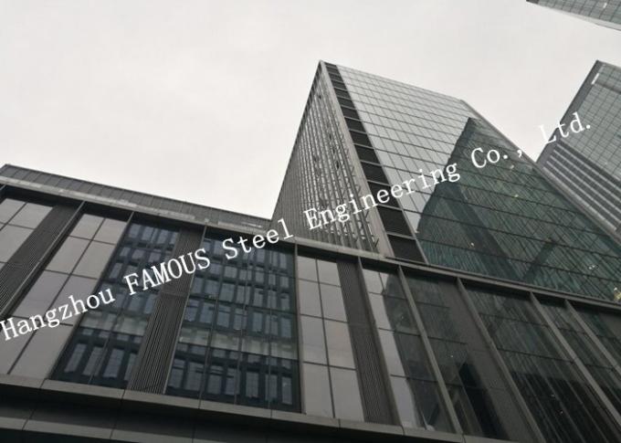 Mur rideau en verre en aluminium d'isolation thermique de cadre pour l'utilisation commerciale de bâtiment 0