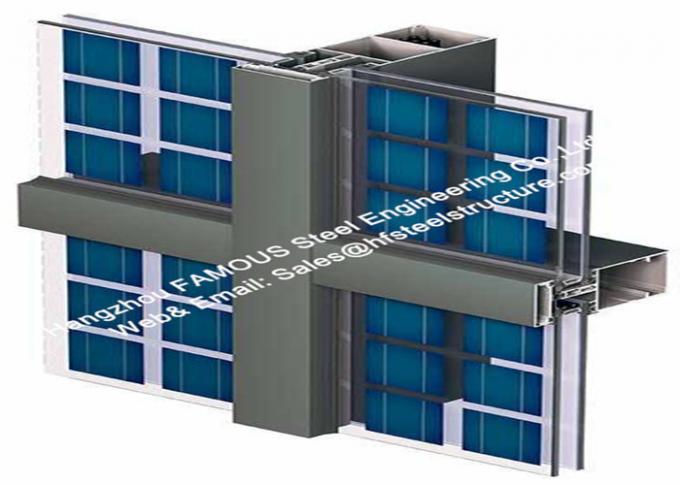 Poudre enduisant les modules solaires en verre intégrés par Photovoltaics de mur rideau 0