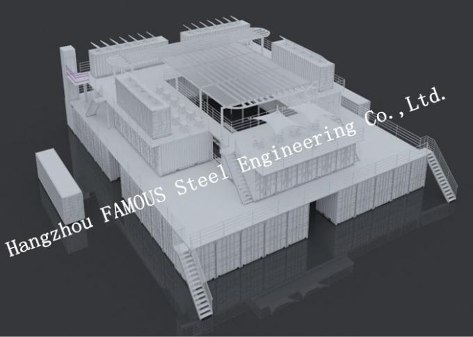 Chambre préfabriquée modulaire adaptée aux besoins du client de conteneur pour le centre commercial ou le café 0