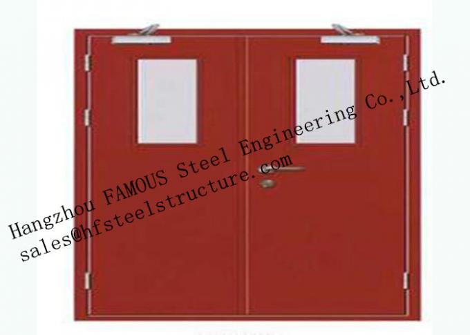 Portes industrielles évaluées de garage du feu en acier de normes européennes pour le stockage d'entrepôt 0