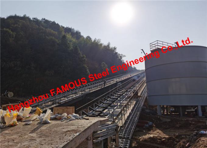 Chaîne de production en pierre de moulin d'exploitation construction industrielle de structure métallique d'atelier en acier lourd 0