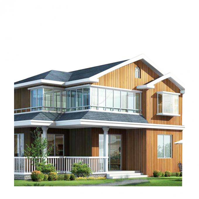 Maison en acier peinte de construction de logements de   léger modulaire préfabriqué de   avec la cuisine 0