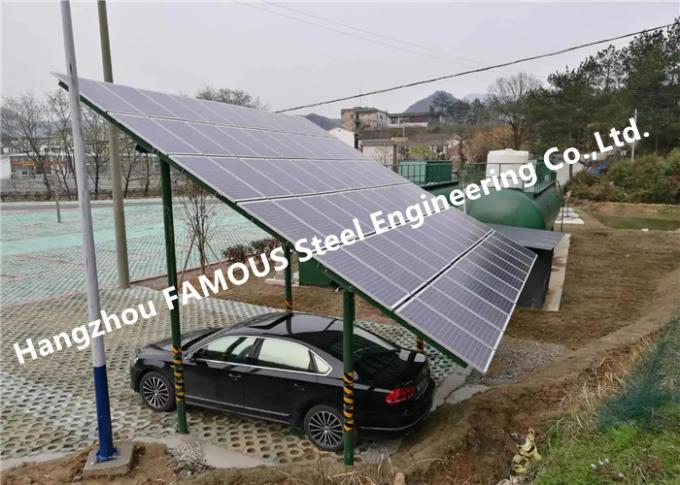 La structure de production d'énergie a anodisé les parkings solaires en aluminium de picovolte de panneau photovoltaïque 0