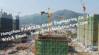 Chine Préparation de surface galvanisée à chaud pré machinée de bâtiments en acier encadrée par squelette structurel fournisseur
