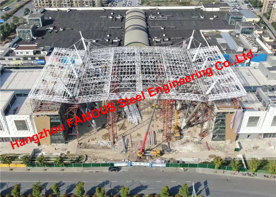 Chine Toit structurel en acier commercial galvanisé de botte de tuyau pour le centre commercial fournisseur
