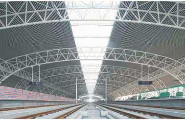 Chine Bâtiments en acier industriels modernes préfabriqués, botte de tube de gare ferroviaire de grande envergure fournisseur