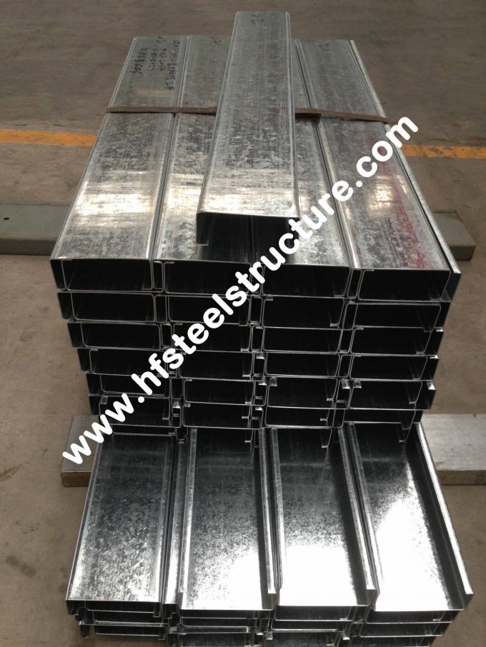 Kits de bâtiment en acier galvanisés de Purlin de C pour le matériau de construction/parenthèse 1