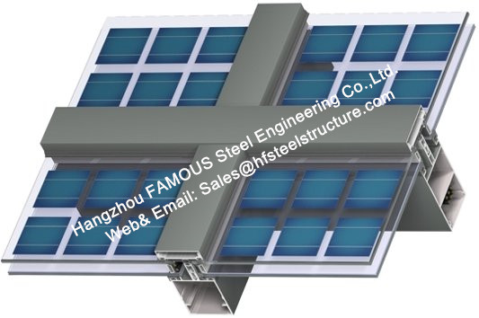 Systèmes électriques photovoltaïques composants de picovolte de pile solaire de mur rideau de façade de doubles modules solaires en verre 0