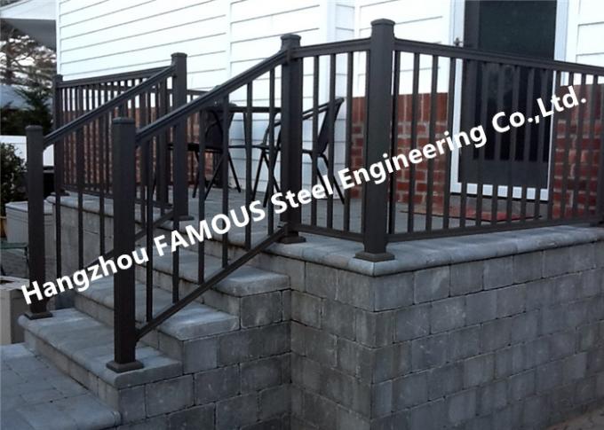balustrade en aluminium d'escalier de balustrade adaptée aux besoins du client par taille de 1200mm pour le balcon 0