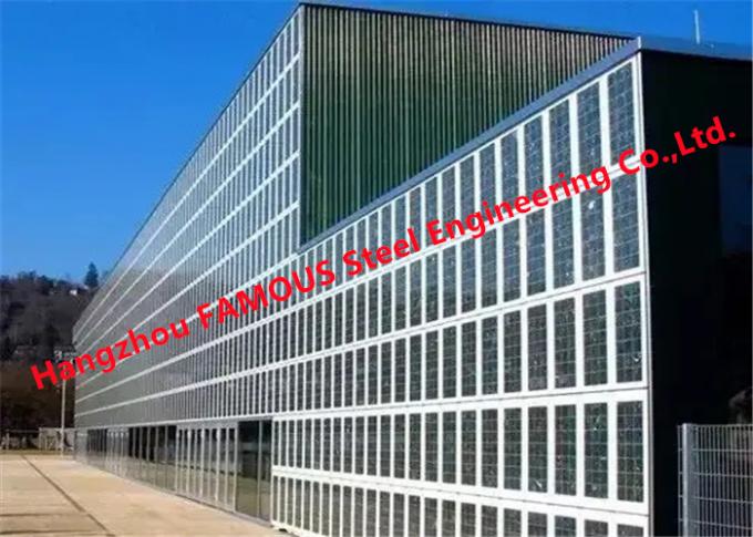 Le bâtiment actionné solaire a intégré le mur rideau se pliant photovoltaïque pour l'immeuble de bureaux 0