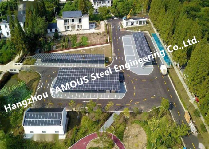 Système de montage de carports solaires en aluminium imperméables adaptés aux besoins du client de picovolte de panneau photovoltaïque 0