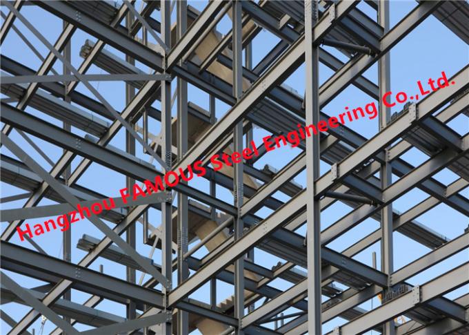 Bâtiments adaptés aux besoins du client ISO9001 d'entrepôt d'atelier de structure métallique de Q355B 0